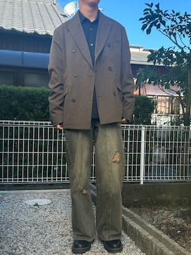 「アイテム（テーラードジャケット）」を使った、dai31さん（メンズ・165cm・20代）の秋コーディネート