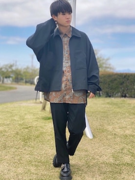「act'm（アクトム）のアイテム（ブルゾン）」を使った、dai31さん（メンズ・165cm）の春コーディネート