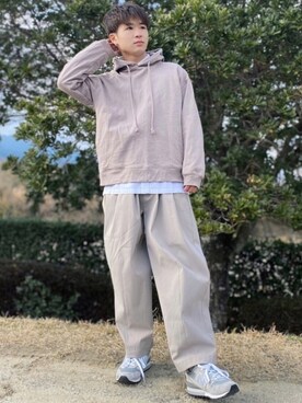 「春めきシューズ」｜「アイテム（その他）」を使った、dai31さん（メンズ・165cm）の春コーディネート