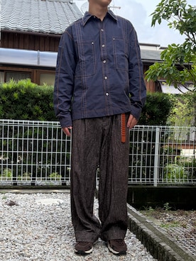 「CASPER JOHN（キャスパージョン）のアイテム（トップス）」を使った、dai31さん（メンズ・165cm）の秋コーディネート