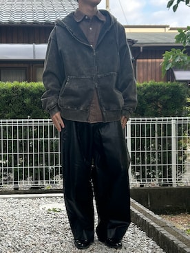 「アイテム（スリッポン）」を使った、dai31さん（メンズ・165cm）の冬コーディネート