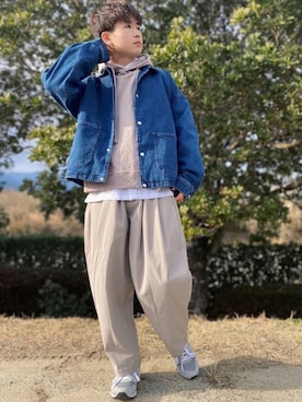 「春めきシューズ」｜「アイテム（その他）」を使った、dai31さん（メンズ・165cm）の春コーディネート