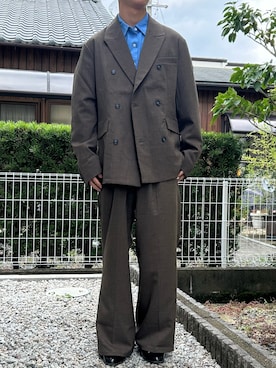 「アイテム（スリッポン）」を使った、dai31さん（メンズ・165cm）の秋コーディネート