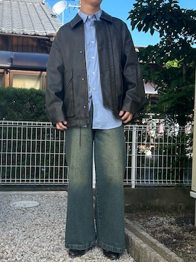 「アイテム（スリッポン）」を使った、dai31さん（メンズ・165cm）の秋コーディネート