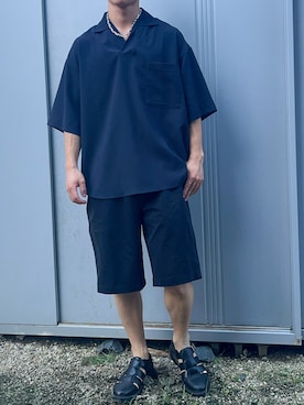 「スキッパーシャツ」｜「アイテム（その他）」を使った、dai31さん（メンズ・165cm）の夏コーディネート