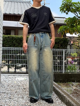 「UNIVERSAL OVERALL（ユニバーサルオーバーオール）のアイテム」を使った、dai31さん（メンズ・165cm）の夏コーディネート