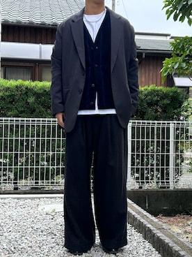 「アイテム（スリッポン）」を使った、dai31さん（メンズ・165cm）の秋コーディネート