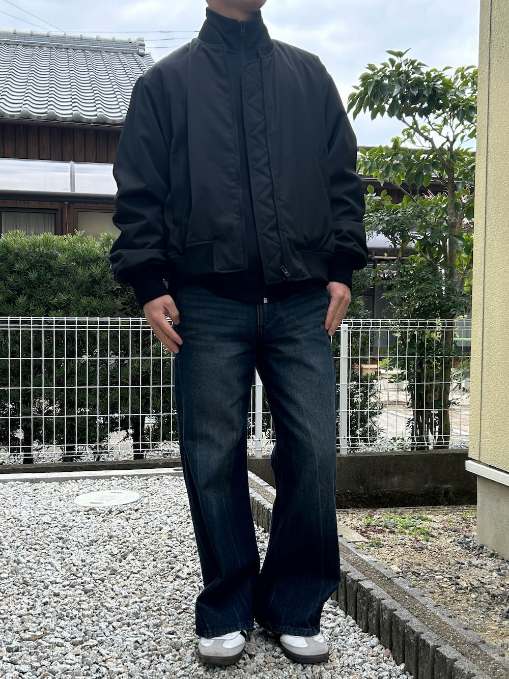 MA-1を使った「トラックジャケット」の人気ファッションコーディネート