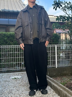 「アイテム（ミリタリージャケット）」を使った、dai31さん（メンズ・165cm）の冬コーディネート