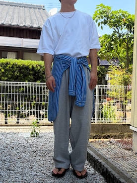 「FORK&SPOON（フォークアンドスプーン）のアイテム」を使った、dai31さん（メンズ・165cm）の夏コーディネート