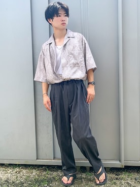 WYM LIDNM】RATINE SEMI WIDE TAPERED SLACKSを使った20歳~24歳の人気 WYM LIDNM】RATINE SEMI WIDE TAPERED SLACKSを使った20歳~24歳の人気