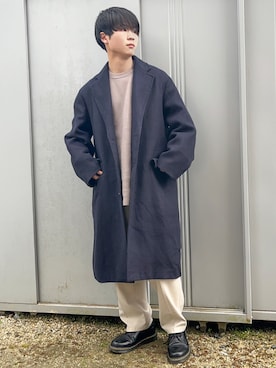 「WYM LIDNM（ウィム バイ リドム）のMILANO RIB HEAVY WEIGHT PO KNIT（ニット/セーター）」を使った、dai31さん（メンズ・165cm）の冬コーディネート