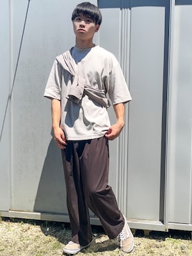 「カフェ」｜「アイテム（その他）」を使った、dai31さん（メンズ・165cm）の夏コーディネート