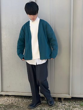 「WYM LIDNM（ウィム バイ リドム）のMILANO RIB HEAVY WEIGHT PO KNIT（ニット/セーター）」を使った、dai31さん（メンズ・165cm）の秋コーディネート