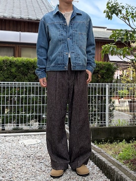 「アイテム（デニムジャケット）」を使った、dai31さん（メンズ・165cm）の春コーディネート