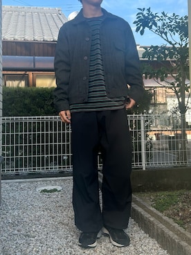 「NEW BALANCE（ニューバランス）の2002R（スニーカー、ブラック系）」を使った、dai31さん（メンズ・165cm）の春コーディネート