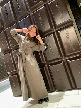 「アイテム（ワンピース、その他）」を使った、aimi.さん（レディース・147cm）の秋コーディネート