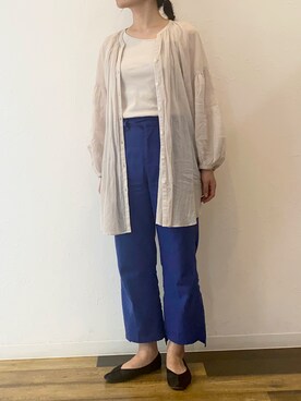 「rectangle（レクタングル）のアイテム（パンツ）」を使った、みっちょんさん（レディース・161cm）の秋コーディネート