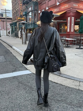 「アイテム（その他アウター）」を使った、Emiriさん（レディース・162cm）の冬コーディネート