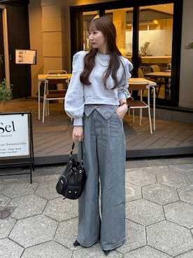 「MOUSSY（マウジー）のアイテム（パンツ）」を使った、Emiriさん（レディース・162cm）の春コーディネート