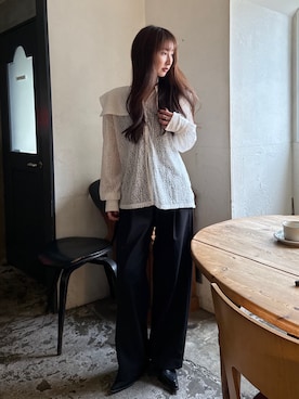 「junoah（ジュノア）のアイテム」を使った、Emiriさん（レディース・162cm）の春コーディネート