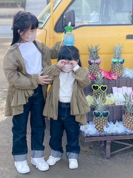 ®️ikunan☺︎さん（キッズ・122cm）の春コーディネート