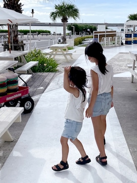 ®️ikunan☺︎さん（キッズ・120cm）の夏コーディネート