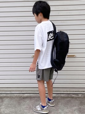 「アイテム（タンクトップ、ブラック系）」を使った、®️ikunan☺︎さん（キッズ・123cm）の秋コーディネート
