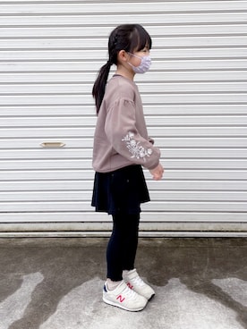 「pairmanon（ペアマノン）のアイテム（スウェット）」を使った、®️ikunan☺︎さん（キッズ・120cm）の冬コーディネート