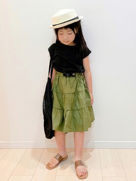 「classicalelf（クラシカルエルフ）のアイテム（バッグ）」を使った、®️ikunan☺︎さん（キッズ・110cm）の夏コーディネート