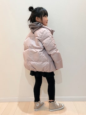 「BRANSHES（ブランシェス）のアイテム（ブルゾン）」を使った、®️ikunan☺︎さん（キッズ・120cm）の冬コーディネート