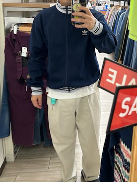 「アイテム（ジャージ）」を使った、ぱーまんさん（メンズ・166cm）の秋コーディネート