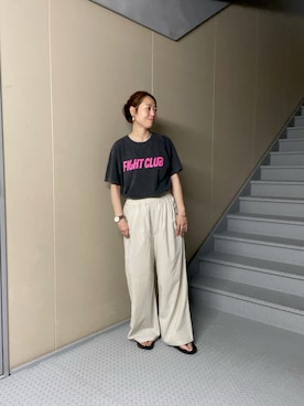 「URBAN RESEARCH Sonny Label（アーバンリサーチサニーレーベル）のアイテム（パンツ）」を使った、Manaさん（レディース・161cm）の夏コーディネート