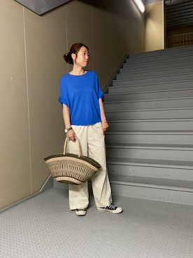 「URBAN RESEARCH Sonny Label（アーバンリサーチサニーレーベル）のアイテム（パンツ）」を使った、Manaさん（レディース・161cm）の夏コーディネート