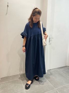 「URBAN RESEARCH Sonny Label（アーバンリサーチサニーレーベル）のアイテム（バッグ）」を使った、Manaさん（レディース・161cm）の夏コーディネート