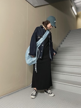 「URBAN RESEARCH Sonny Label（アーバンリサーチサニーレーベル）のアイテム（デニムジャケット）」を使った、Manaさん（レディース・161cm）の春コーディネート
