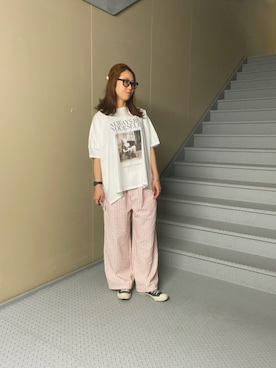 「URBAN RESEARCH Sonny Label（アーバンリサーチサニーレーベル）のアイテム（パンツ）」を使った、Manaさん（レディース・161cm）の夏コーディネート