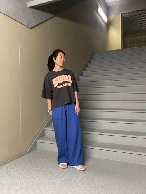 コットンイージーカラーパンツ