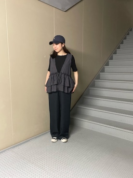 「FORK&SPOON（フォークアンドスプーン）のアイテム」を使った、Manaさん（レディース・161cm）の春コーディネート