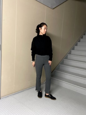 「アイテム（ブルゾン）」を使った、Manaさん（レディース・161cm）の秋コーディネート