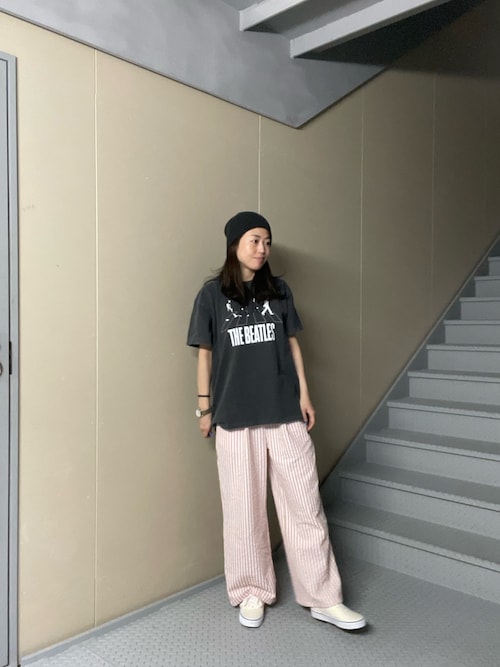 ストライプセミワイドイージーパンツ（その他パンツ）｜URBAN RESEARCH