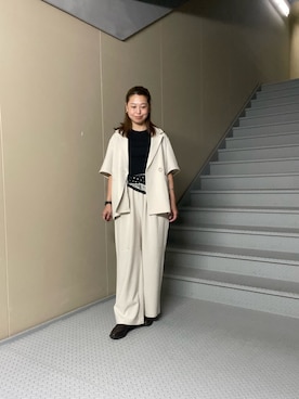 「RODE SKO（ロデスコ）のアイテム」を使った、Manaさん（レディース・161cm）の夏コーディネート