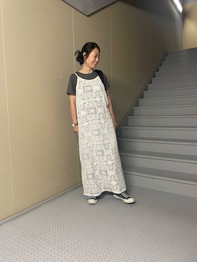 「URBAN RESEARCH Sonny Label（アーバンリサーチサニーレーベル）のアイテム（ワンピース/ドレス）」を使った、Manaさん（レディース・161cm）の夏コーディネート