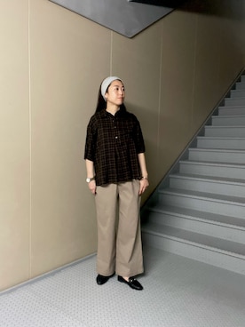 「FORK&SPOON（フォークアンドスプーン）のアイテム（トップス）」を使った、Manaさん（レディース・161cm）の春コーディネート