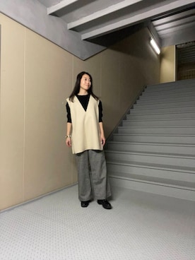 Manaさん（レディース・161cm）の冬コーディネート