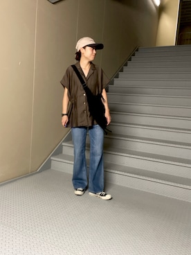 「URBAN RESEARCH Sonny Label（アーバンリサーチサニーレーベル）のアイテム（トップス）」を使った、Manaさん（レディース・161cm）の夏コーディネート