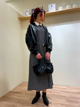 ジャケット アウターを使った 襟付きワンピース の人気ファッションコーディネート Wear