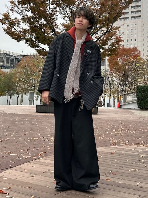 セール】TR w cloth loose tailored double jacket / TRダブルクロス