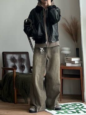 「アイテム（ブルゾン）」を使った、つぐ吉さん（メンズ・173cm・20代）の秋コーディネート