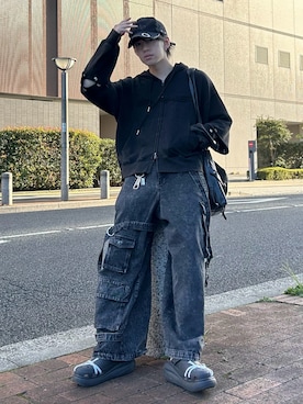 「アイテム（帽子）」を使った、つぐ吉さん（メンズ・173cm）の秋コーディネート